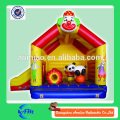 Funny clown cartoon gonflable bouncer kids trampoline / jumping bed